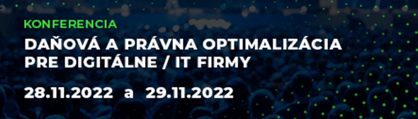 Daňová a právna optimalizácia pre digitálne / IT firmy
